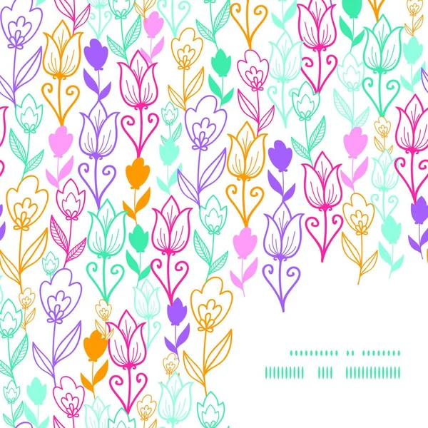 Illustration Fleurs Tulipes Concept Flore — Image vectorielle