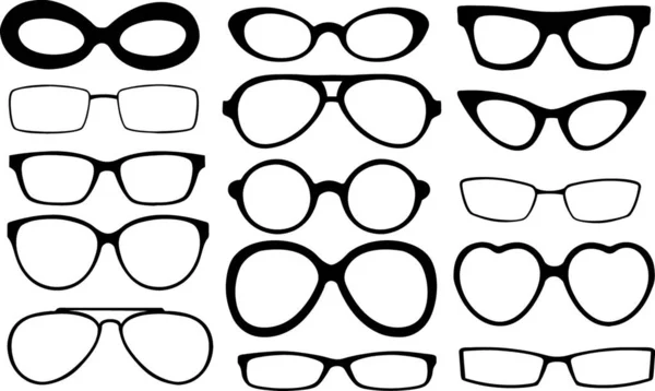 Gözlüklerin Çizimi — Stok Vektör