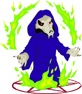 Büyücünün resmi.