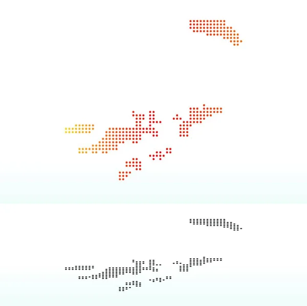 Brittiska Jungfruöarna Vektor Illustration — Stock vektor