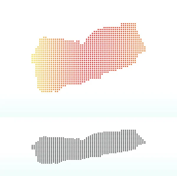 Illustrazione Vettoriale Repubblica Dello Yemen — Vettoriale Stock