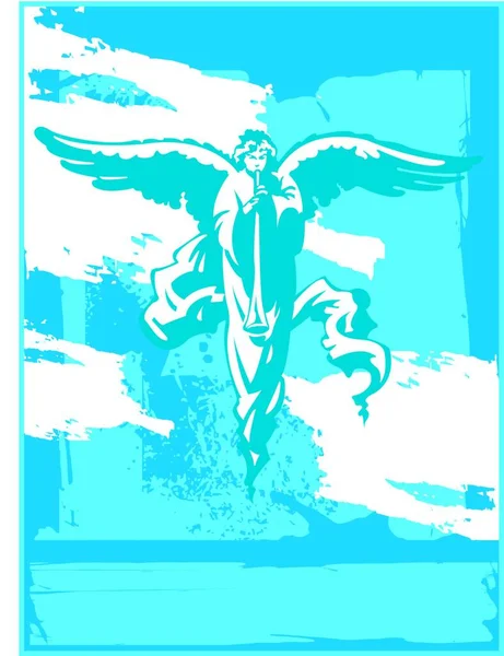 Иллюстрация Angel Blue — стоковый вектор