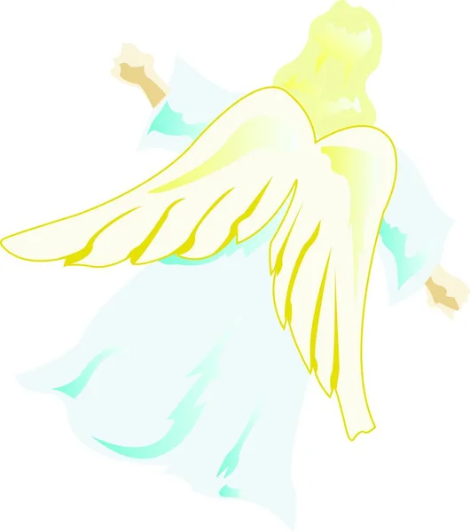Illustration Angel — Stock Vector