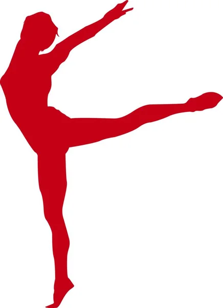 Ballerina Spin Vektorová Ilustrace — Stockový vektor