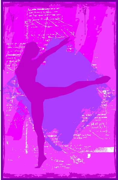 Ballet Pictogram Vector Illustratie — Stockvector