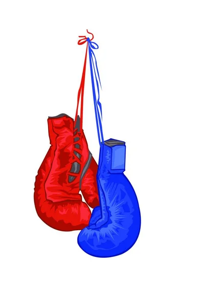 Guantes Boxeo Ilustración Vectorial — Vector de stock