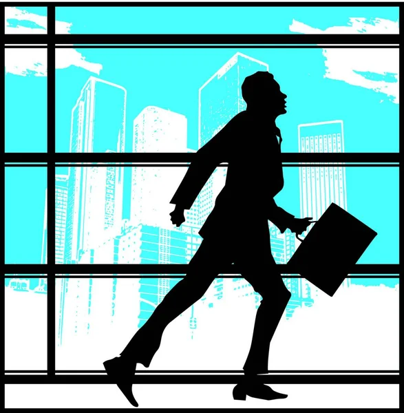 Business Man Vector Illustration — Stock Vector