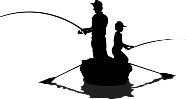 Illustrazione Della Pesca — Vettoriale Stock
