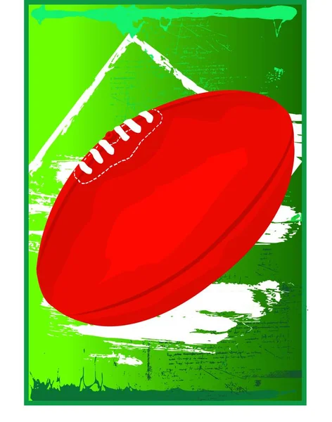 Illustration Des Règles Australiennes Football — Image vectorielle