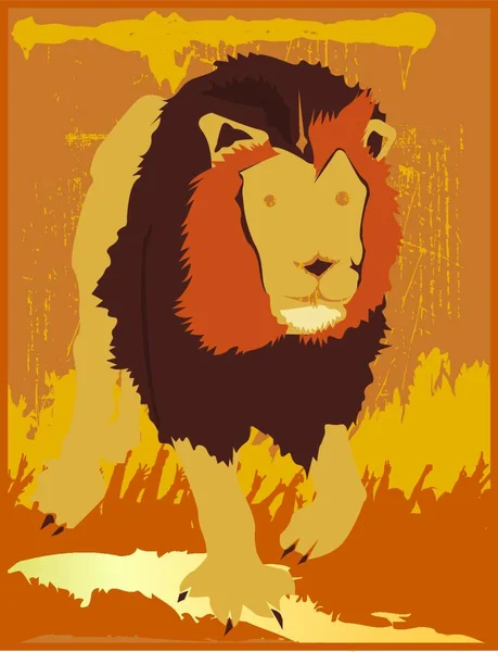 Lion Веб Иконка — стоковый вектор