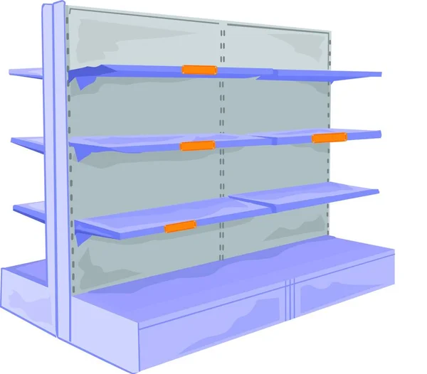 Illustration Shelves — Stock Vector