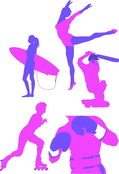 Surf Illustration Vectorielle Colorée — Image vectorielle