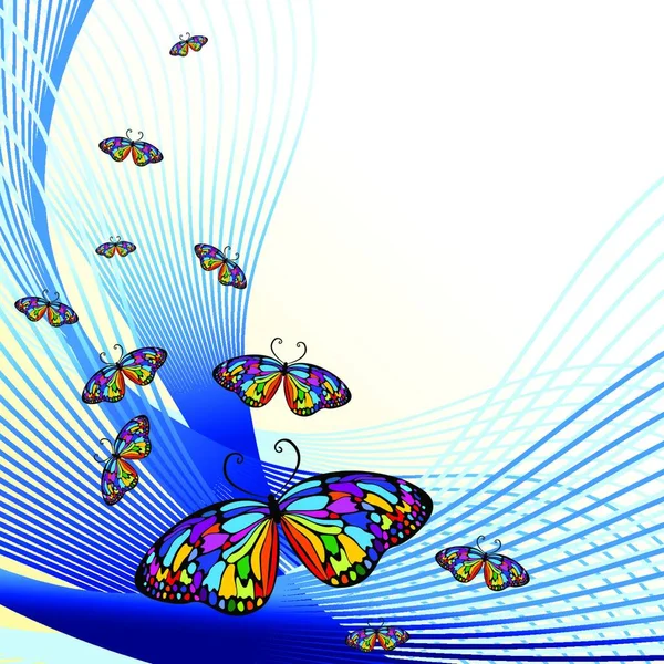 一套蝴蝶 创意艺术图解 — 图库矢量图片