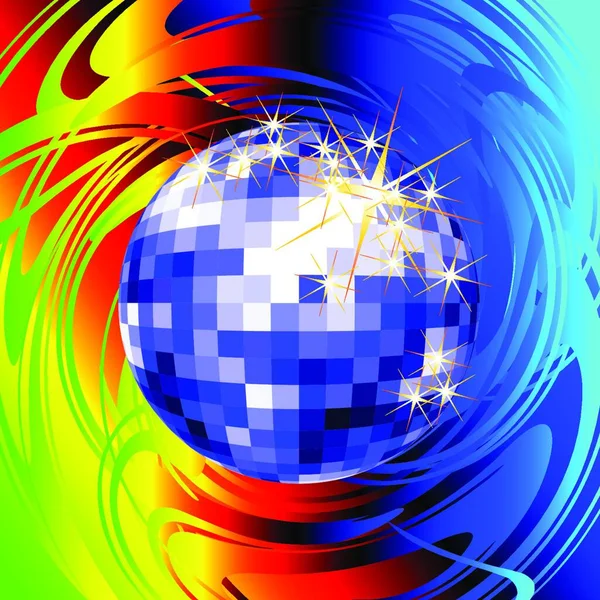 Ilustração Vetorial Colorida Disco — Vetor de Stock