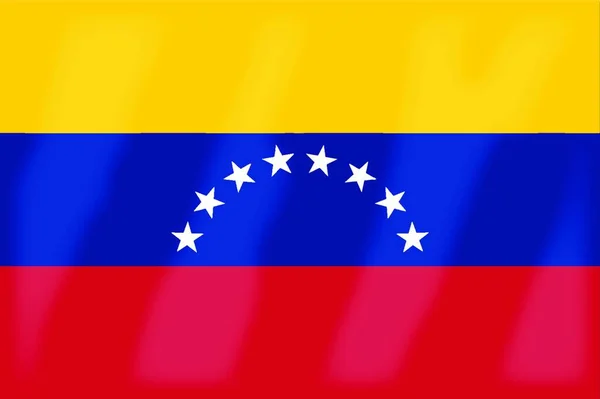 Venezuela Flag Barevné Vektorové Ilustrace — Stockový vektor