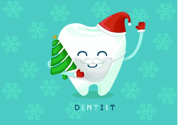 Illustration Vectorielle Des Dents Noël — Image vectorielle