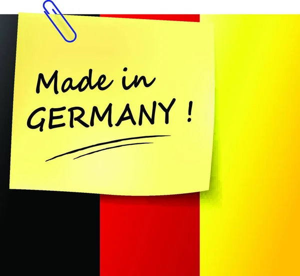 Made Germany Vektor Illustration — Stockvektor