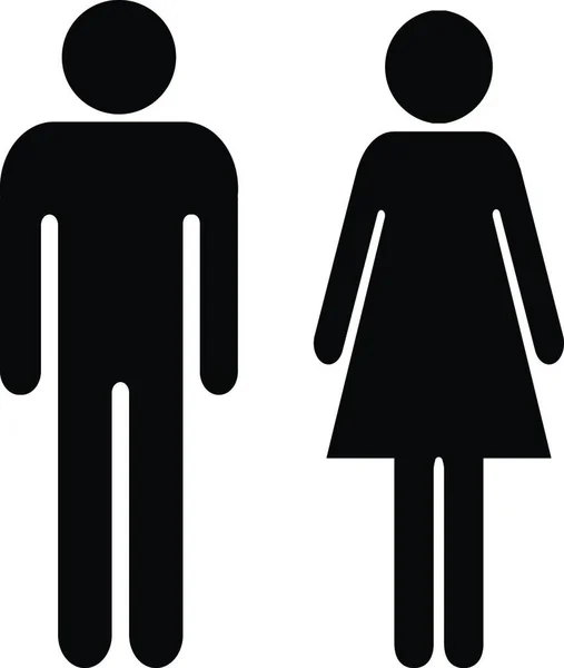 Vektorzeichen Mann Und Frau — Stockvektor
