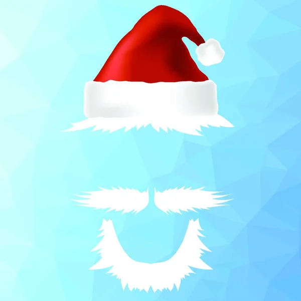 Απεικόνιση Του Καπέλου Santa — Διανυσματικό Αρχείο