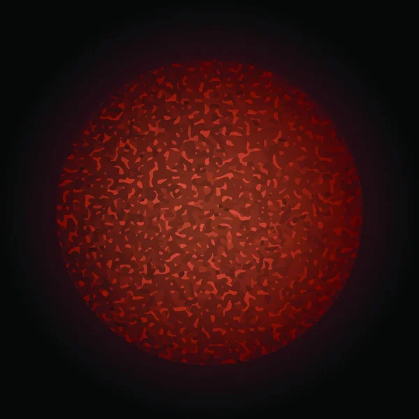 Abbildung Der Roten Kugel — Stockvektor