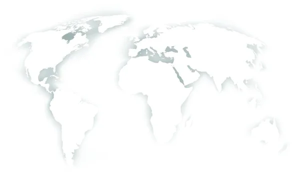 Mapa Světa Vektorové Ilustrace Jednoduchý Design — Stockový vektor