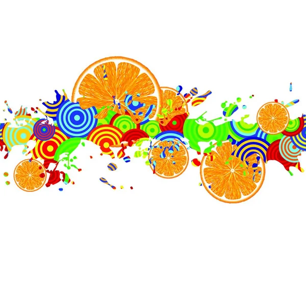 Orangefarbener Hintergrund Vektorillustration Einfaches Design — Stockvektor