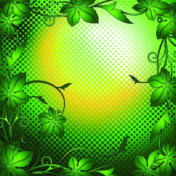 Illustration Green Background — Stock Vector