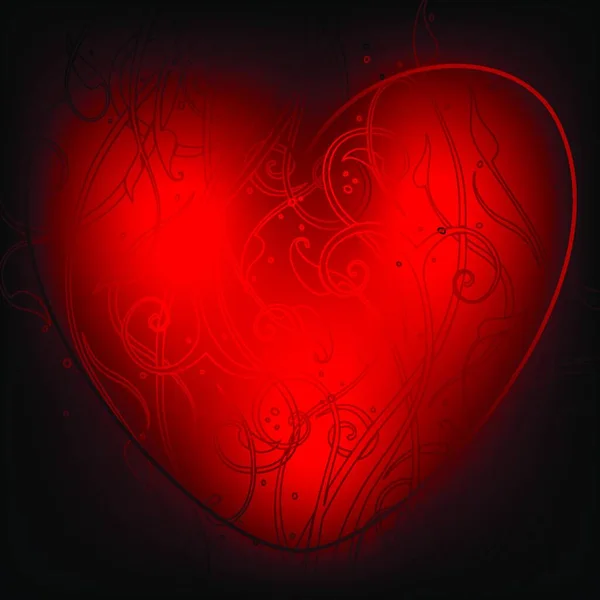 Illustration Heart Decorative — Stock Vector