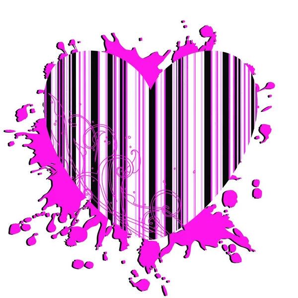 Illustration Coeur Décoratif — Image vectorielle