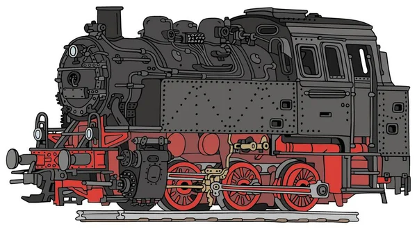 蒸気機関車 ベクトルイラストシンプルなデザイン — ストックベクタ