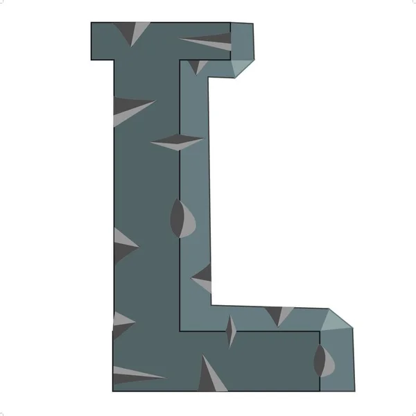 英文字母L 矢量图解简易设计 — 图库矢量图片