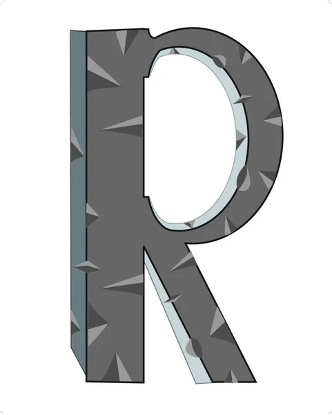 原文字母R 矢量图解简单设计 — 图库矢量图片