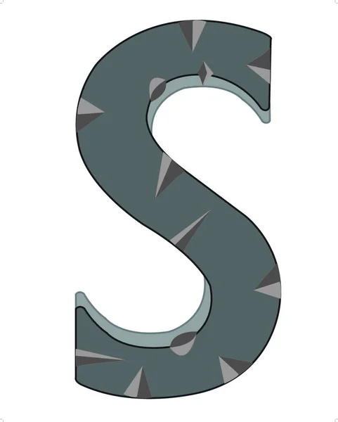 Letter Vector Illustration Simple Design — Stock Vector