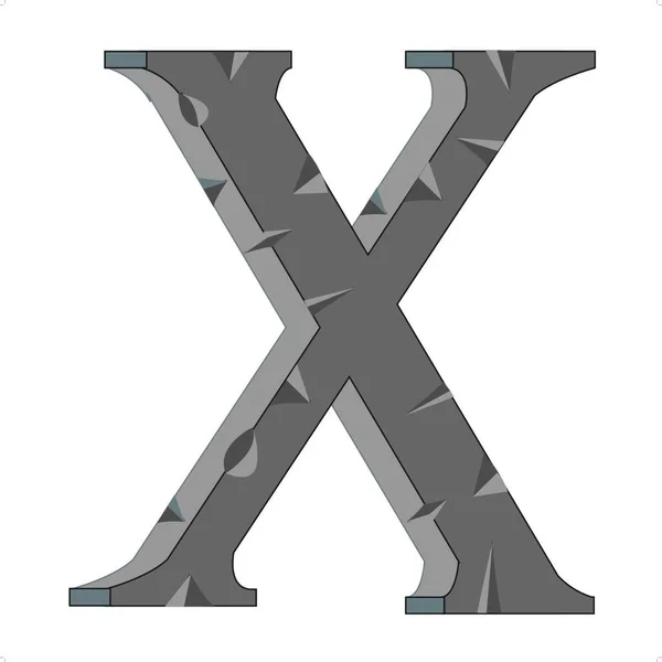 装饰字母X 矢量图解简易设计 — 图库矢量图片