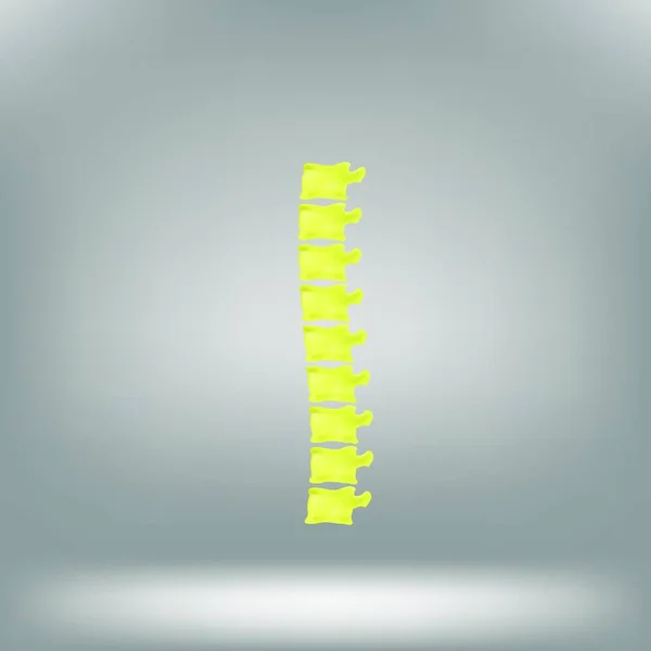 Σύμβολο Spine Διανυσματική Απεικόνιση Απλό Σχέδιο — Διανυσματικό Αρχείο
