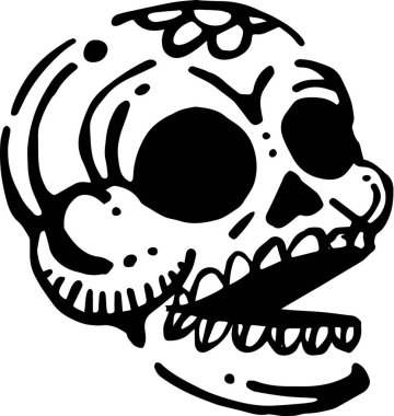 illüstrasyon kafatası