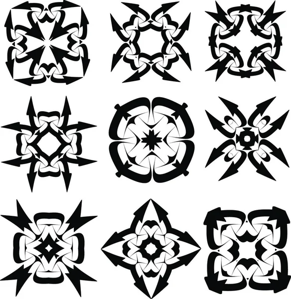Elementos Decorativos Caligráficos Ilustración Vectorial Diseño Simple — Archivo Imágenes Vectoriales