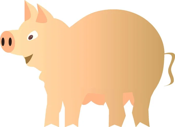 Niedliche Schweinchen Vektor Illustration — Stockvektor