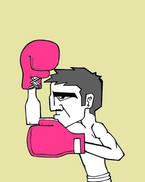 Illustration Boxer — Stock Vector