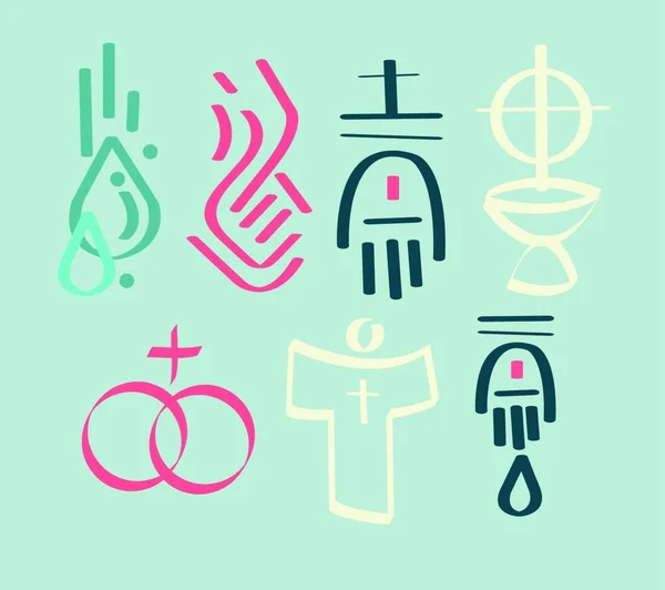 Ilustracja Symboli Sakramentu — Wektor stockowy