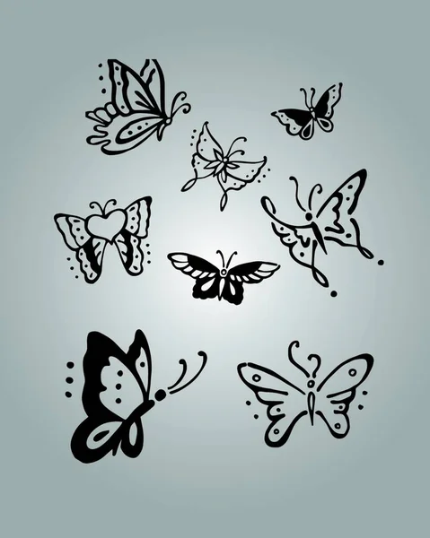Illustration Des Schmetterlingsvektors — Stockvektor