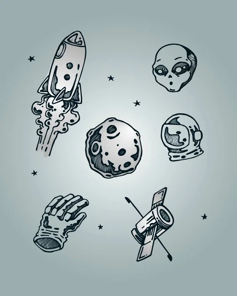 Illustration Des Weltraumsymbols — Stockvektor
