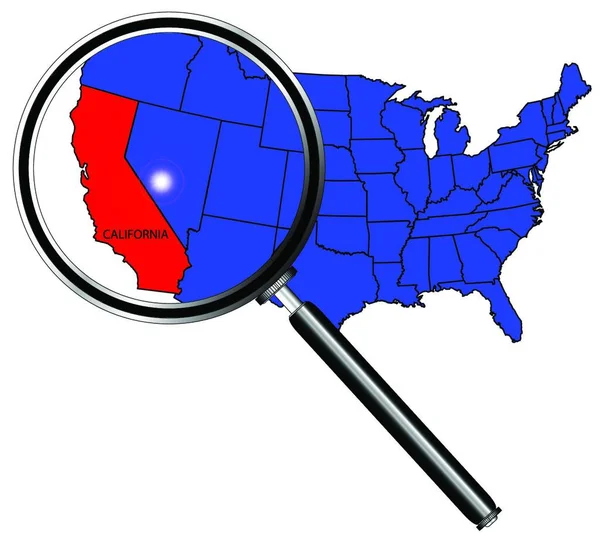 Califórnia Ilustração Vetorial Gráfica — Vetor de Stock