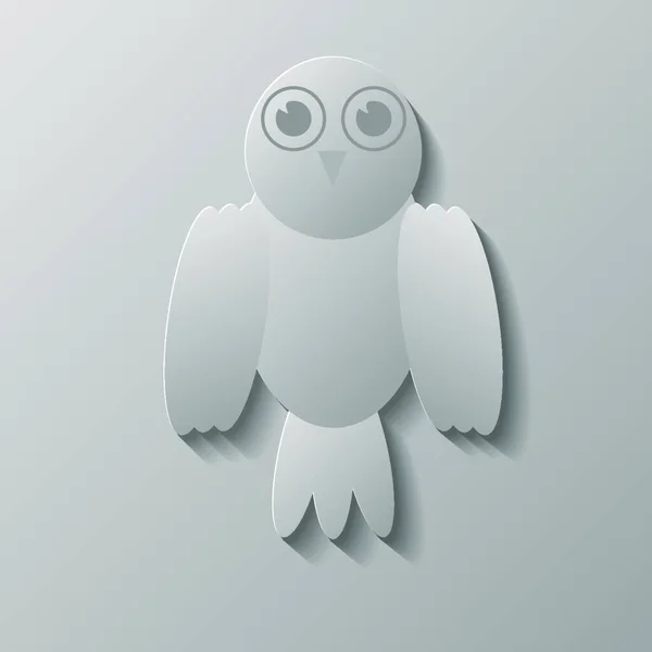 Illustration Grey Bird — Stock Vector