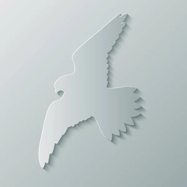 Illustration Silhouette Oiseau — Image vectorielle