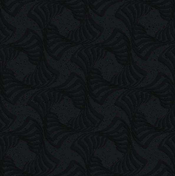 Carrés Torsadés Plastique Noir Texturé — Image vectorielle