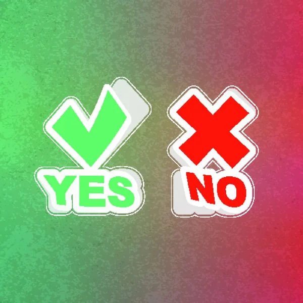 Yes Icon Simple Vector Illustration — Stock Vector