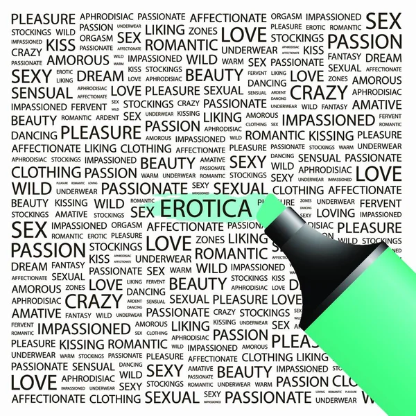 Erotica Nın Çizimi — Stok Vektör