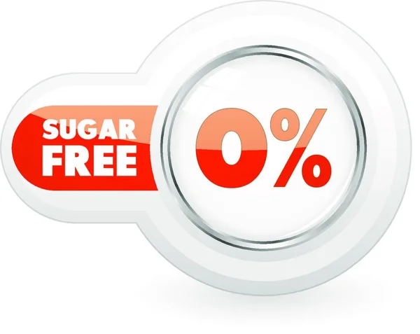 Illustrazione Vettoriale Tag Sugar Free — Vettoriale Stock