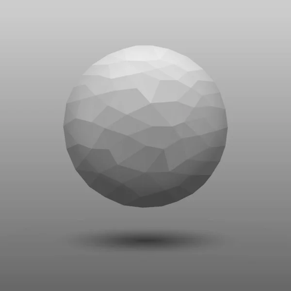 Illustration Polygonalbollen — Stock vektor